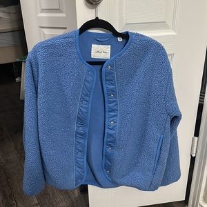 Aritzia Sherpa Liner Jacket Azurine Blue XS